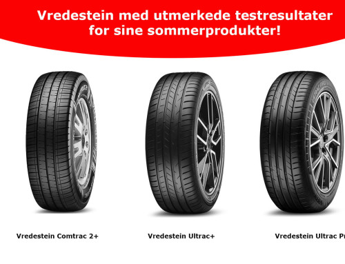 Vredestein med utmerkede testresultater for sine sommerprodukter!
